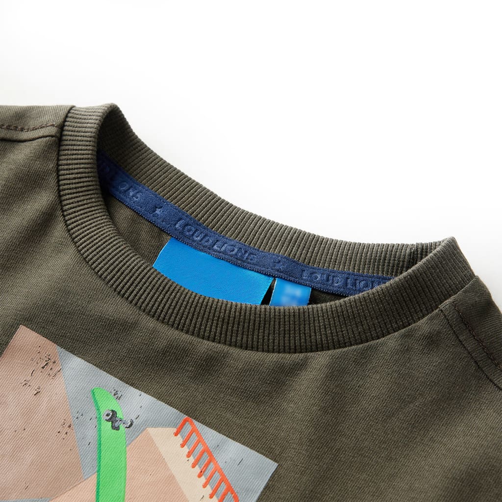 Vidaxl Child's Shirt à manches longues 92 Kakikientig