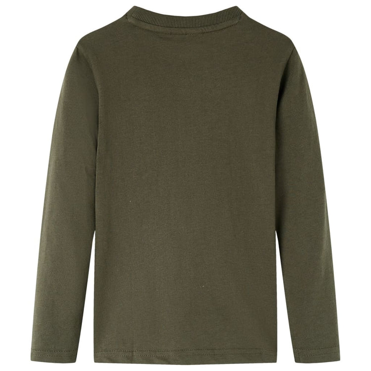 Vidaxl Child's Shirt avec manches longues 140 kack -colored