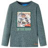 Vidaxl Child's Shirt à manches longues 104 vert foncé mixte