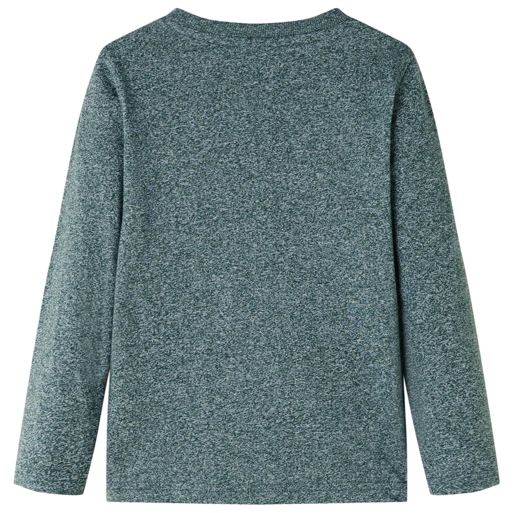 Vidaxl Child's Shirt à manches longues 104 vert foncé mixte