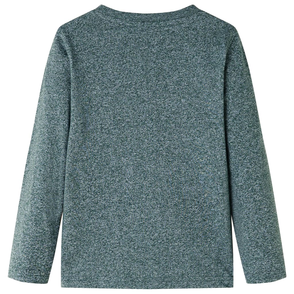 Vidaxl Child's Shirt à manches longues 128 vert foncé mixte