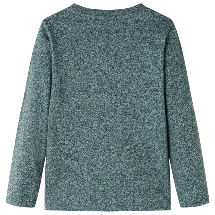 Vidaxl Child's Shirt à manches longues 128 vert foncé mixte