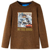 Vidaxl Children's Shirt avec manches longues 92 COLOR COGNAC mixte