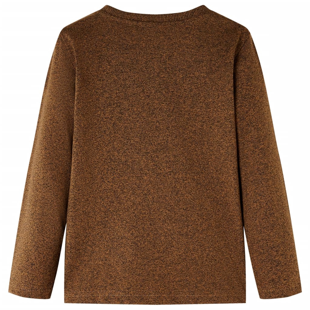 Vidaxl Children's Shirt avec manches longues 92 COLOR COGNAC mixte
