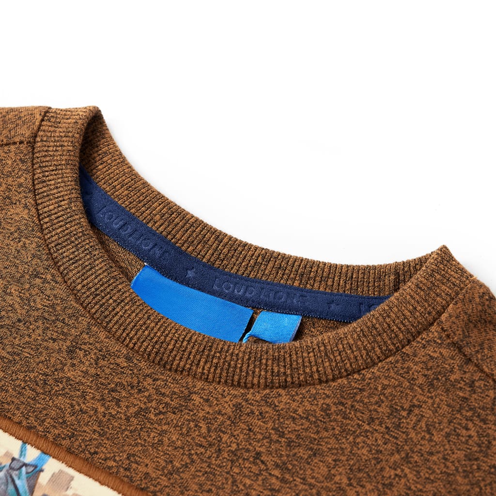 Vidaxl Children's Shirt avec manches longues 92 COLOR COGNAC mixte