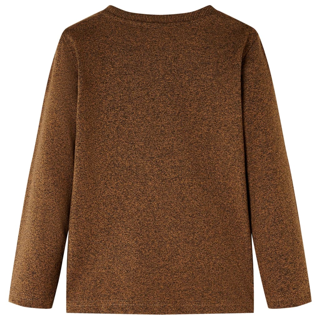 Vidaxl Children's Shirt à manches longues 104 COLOR DE COGNAC MIXT