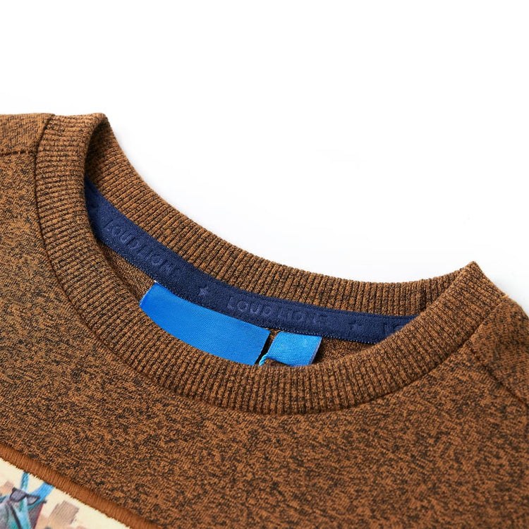 Vidaxl Children's Shirt à manches longues 128 COLOR COGNAC MIX