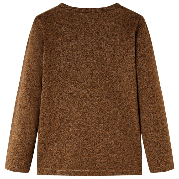 Vidaxl Children's Shirt à manches longues 140 COLOR COGNAC MIXE