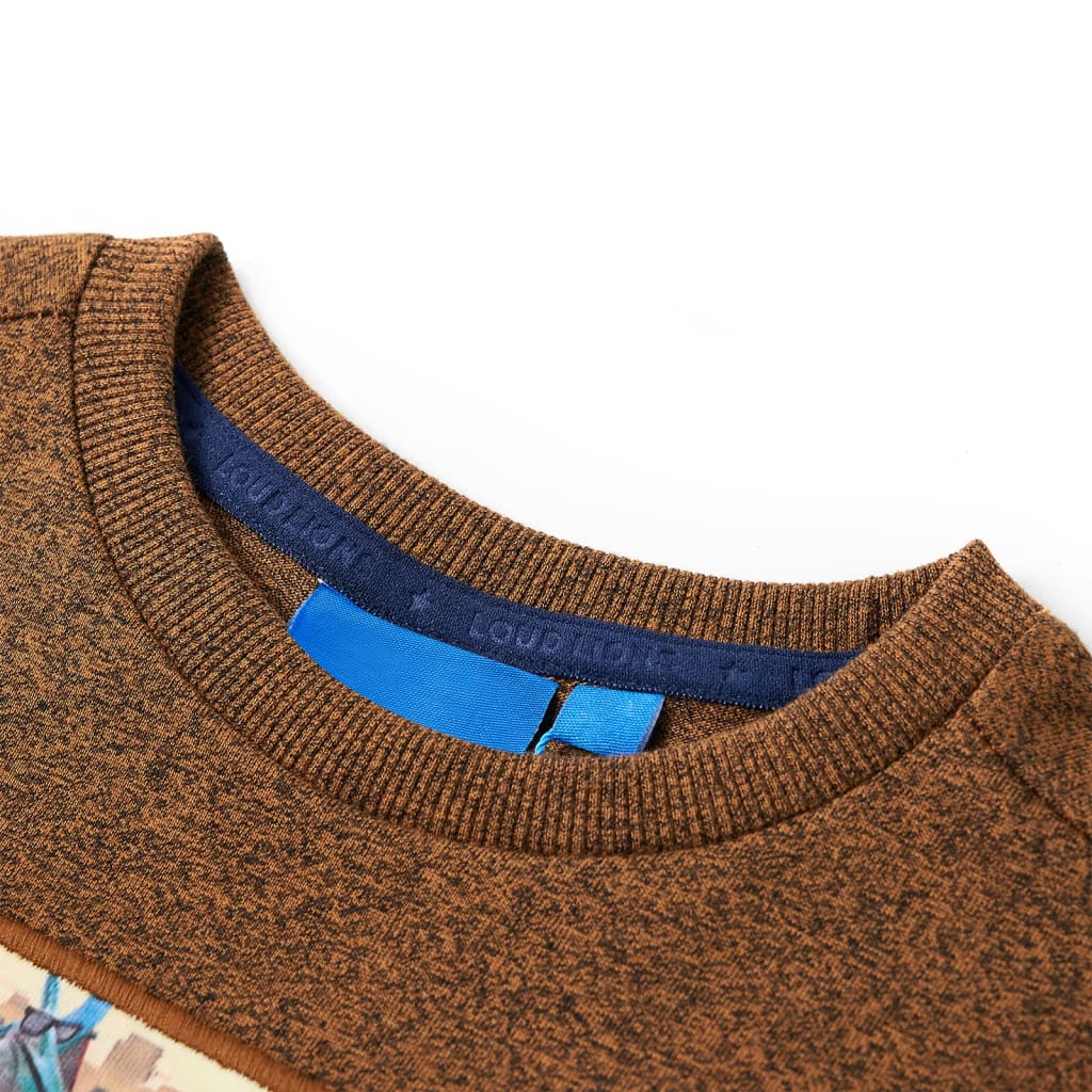 Vidaxl Children's Shirt à manches longues 140 COLOR COGNAC MIXE