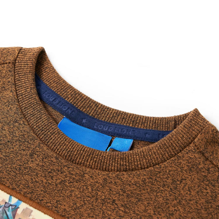 Vidaxl Children's Shirt à manches longues 140 COLOR COGNAC MIXE