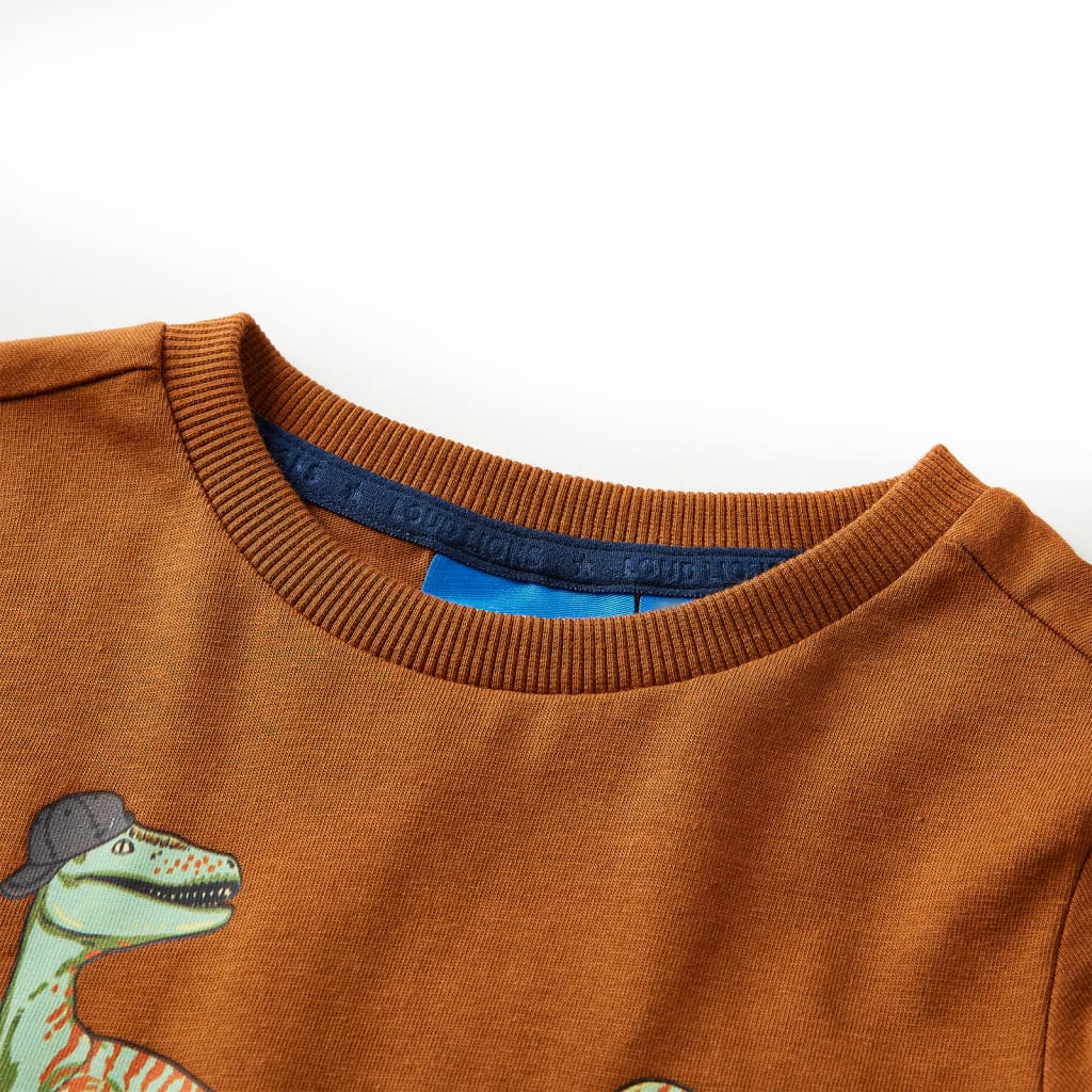 Vidaxl Children's Shirt à manches longues 104 colored cognac