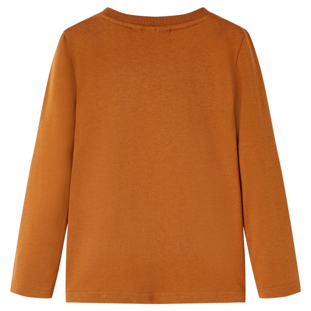 Vidaxl Children's Shirt à manches longues 116 colored cognac