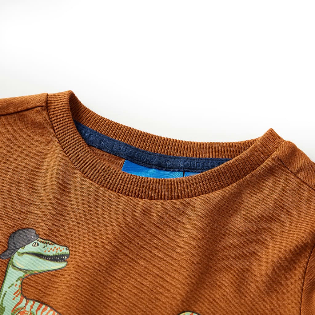 Vidaxl Children's Shirt à manches longues 116 colored cognac