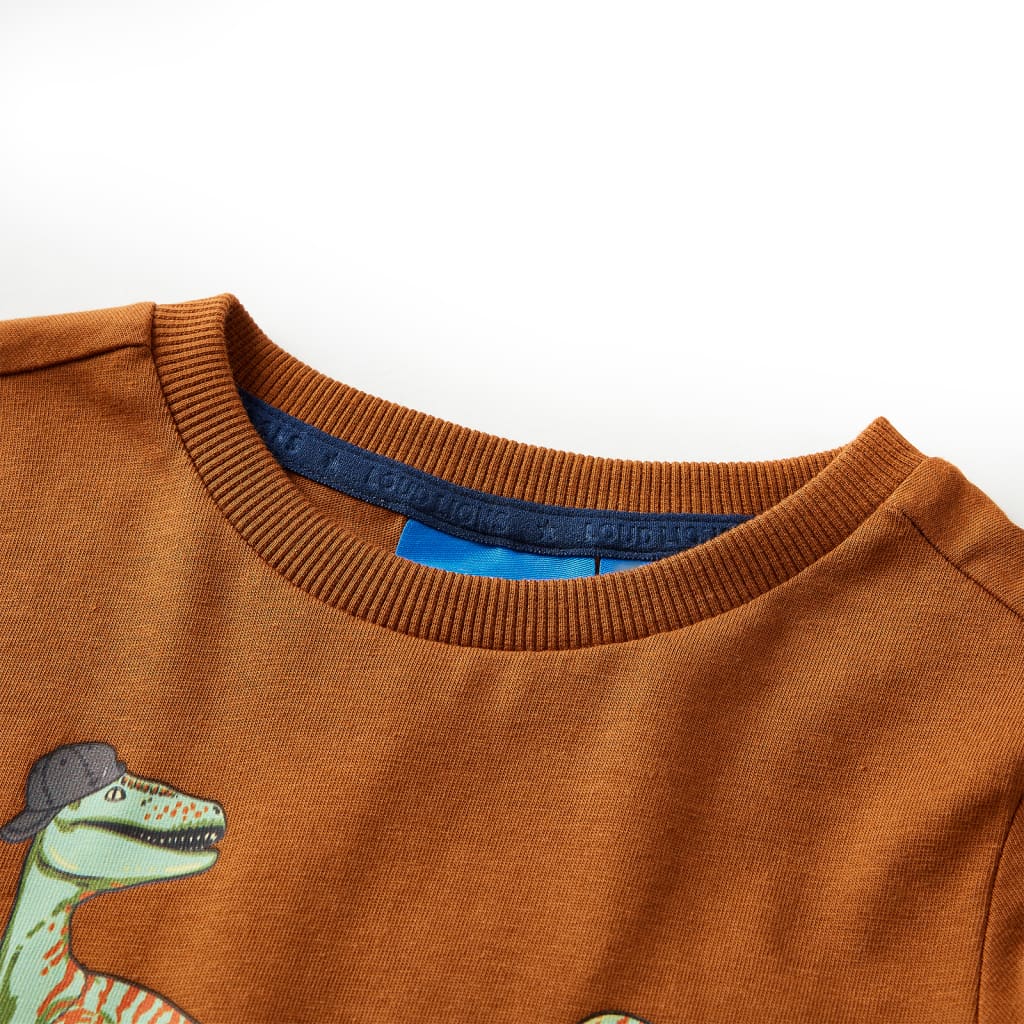 Vidaxl Child's Shirt à manches longues 128 colored cognac