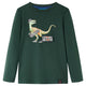Vidaxl Child's Shirt à manches longues 116 vert foncé