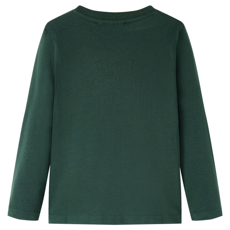 Vidaxl Child's Shirt à manches longues 140 vert foncé