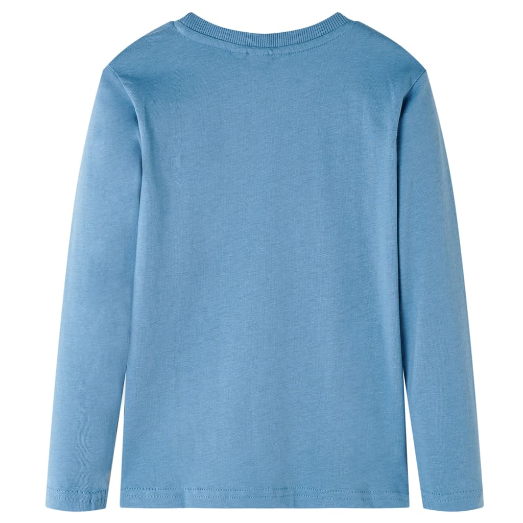 Vidaxl Child's Shirt à manches longues 92 Bleu moyen