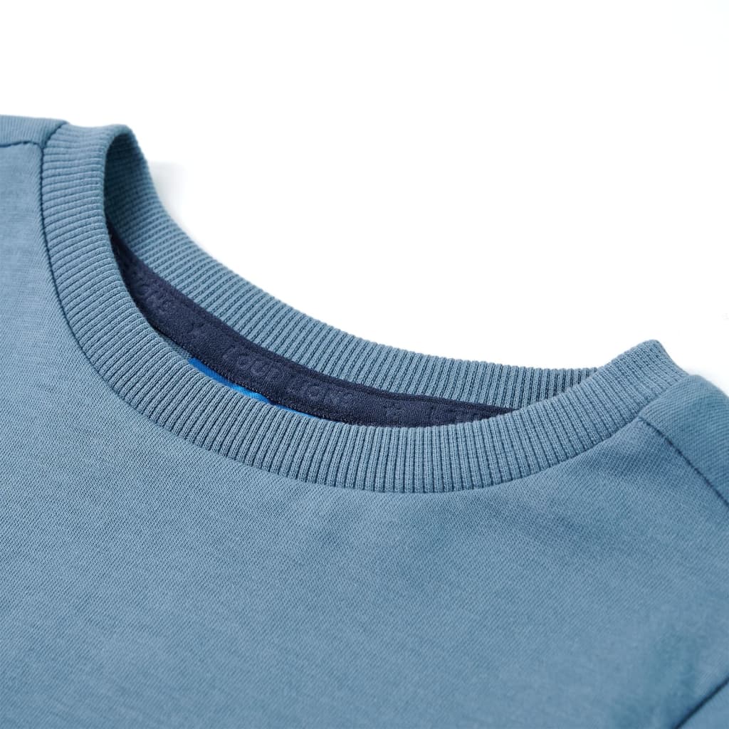 Vidaxl Child's Shirt à manches longues 92 Bleu moyen