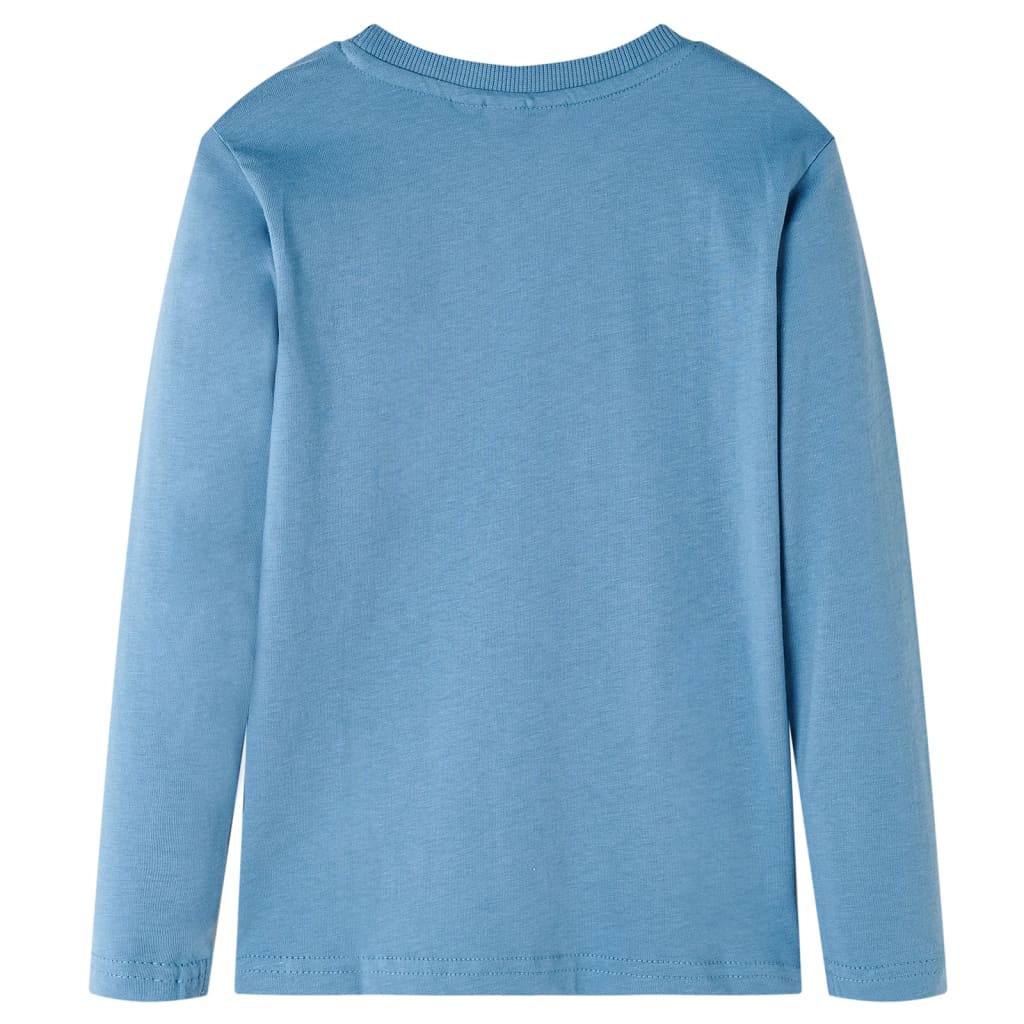 Vidaxl Child's Shirt à manches longues 104 bleu moyen
