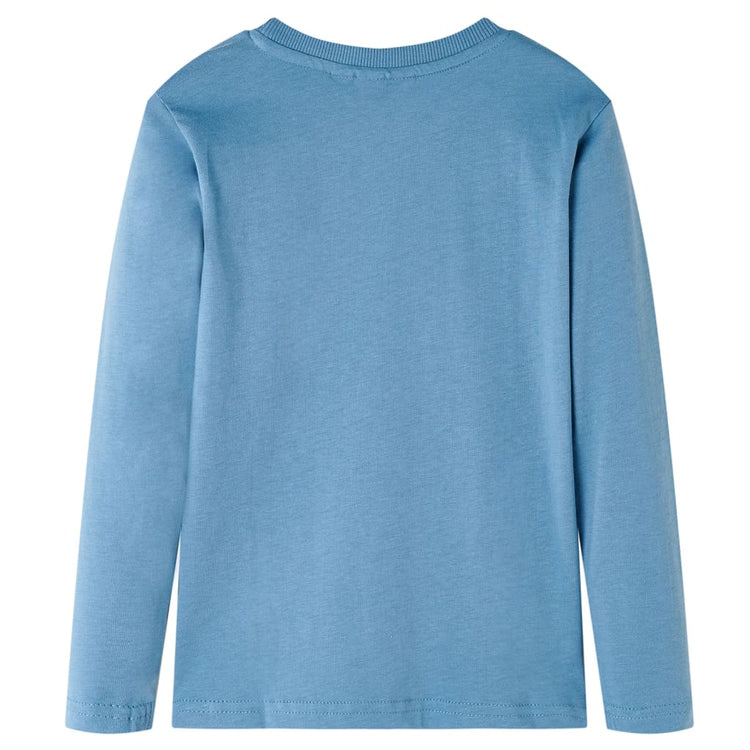 Vidaxl Child's Shirt à manches longues 104 bleu moyen
