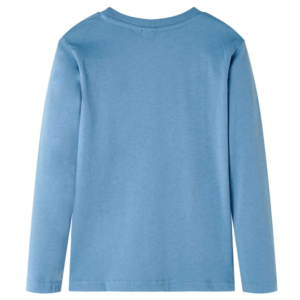 Vidaxl Child's Shirt à manches longues 128 Bleu moyen