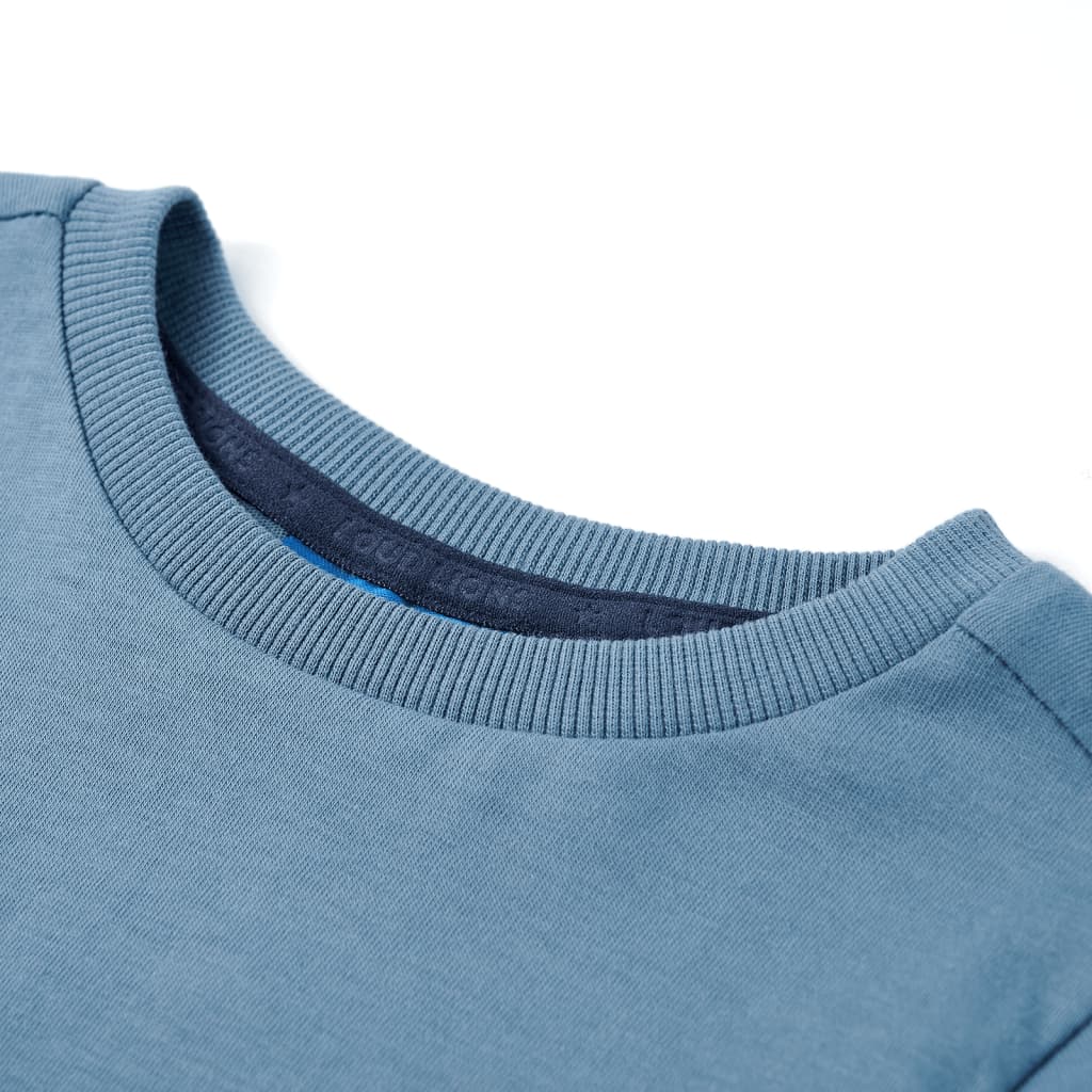 Vidaxl Child's Shirt à manches longues 140 bleu moyen
