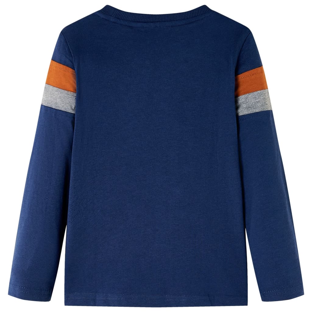Vidaxl Child's Shirt à manches longues 92 bleu marine