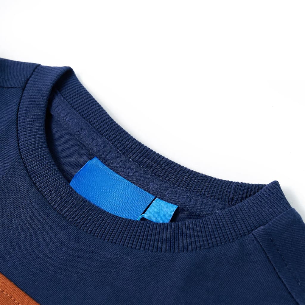 Vidaxl Child's Shirt à manches longues 92 bleu marine