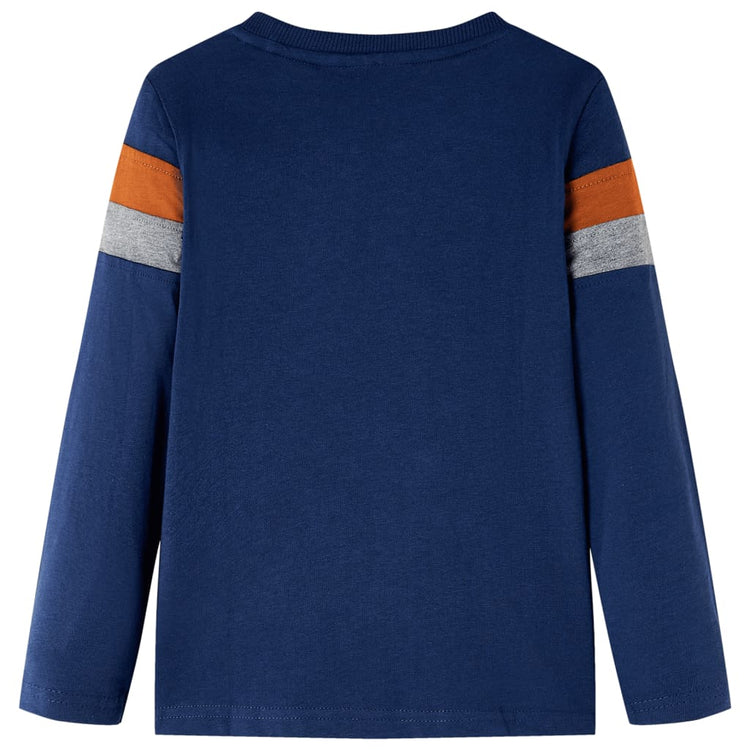 Vidaxl Child's Shirt à manches longues 116 bleu marine
