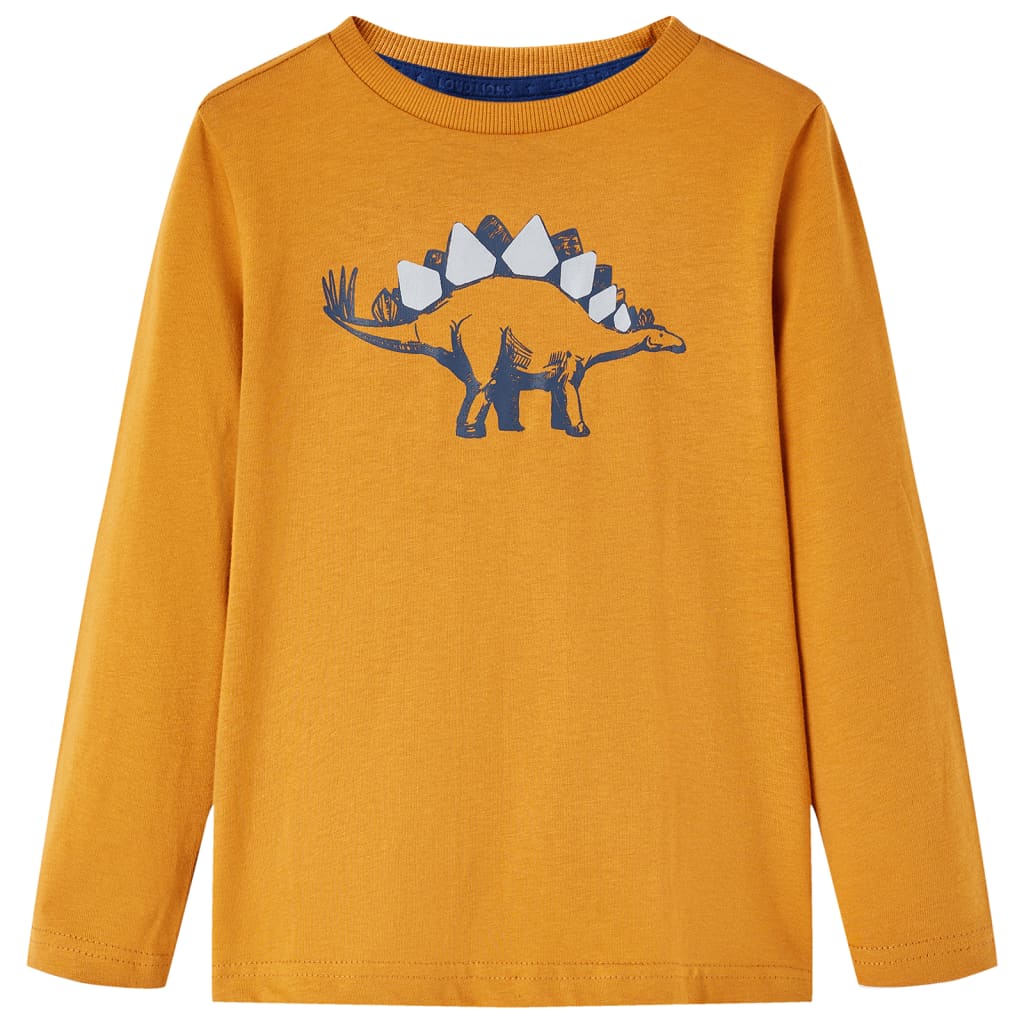 Vidaxl Children's Shirt à manches longues 92 Donkerokerkligent