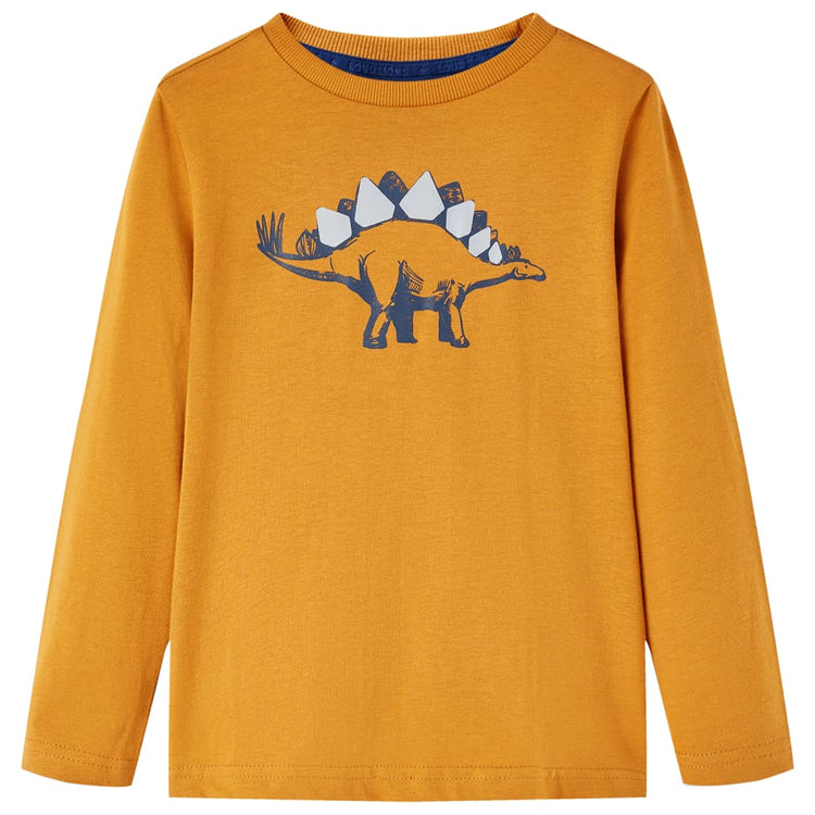 Vidaxl Children's Shirt à manches longues 92 Donkerokerkligent