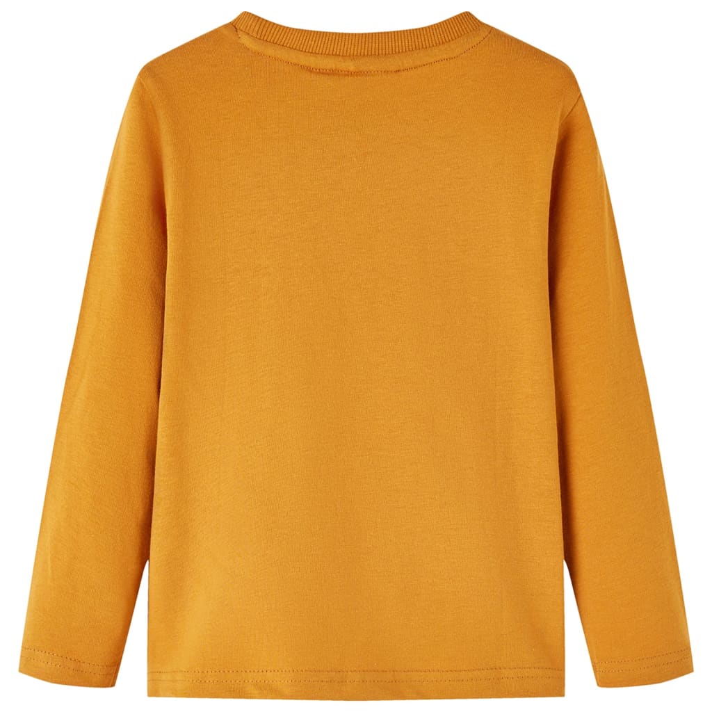 Vidaxl Children's Shirt à manches longues 92 Donkerokerkligent