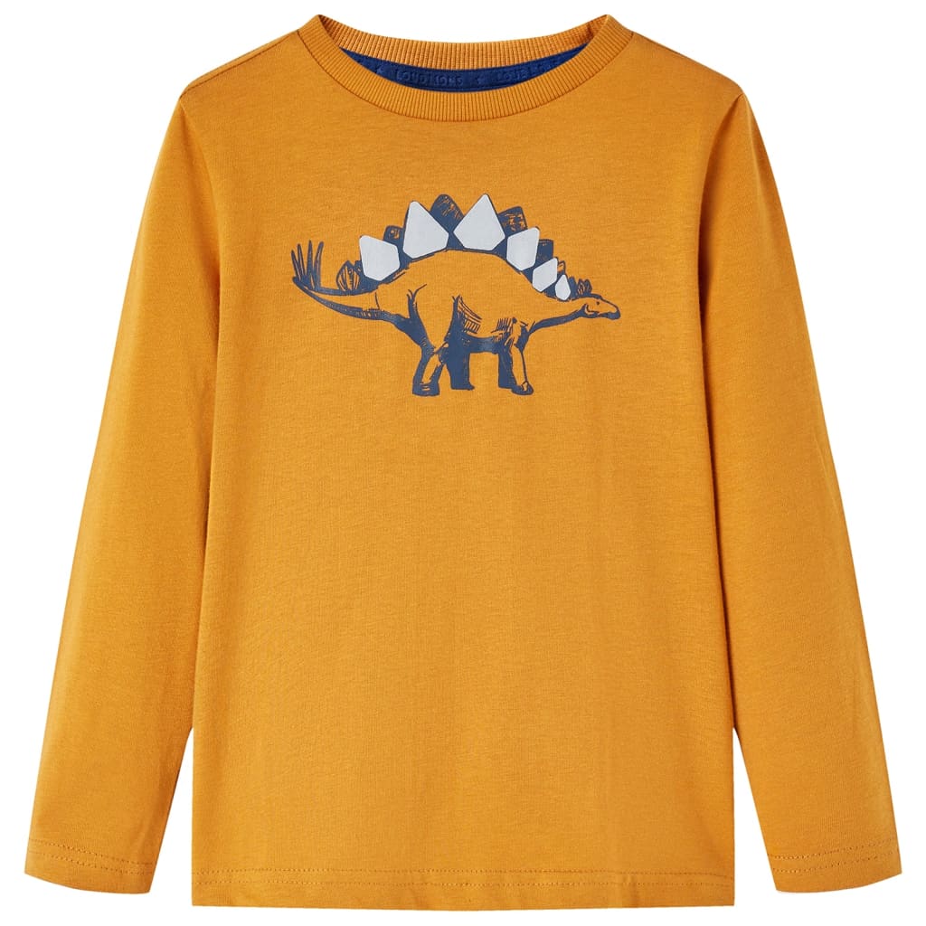 Vidaxl Children's Shirt à manches longues 104 Donkerokerkligent