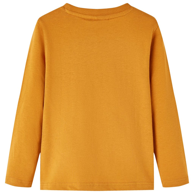 Vidaxl Children's Shirt à manches longues 104 Donkerokerkligent