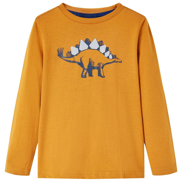 Vidaxl Children's Shirt à manches longues 116 Donkerokerkligent