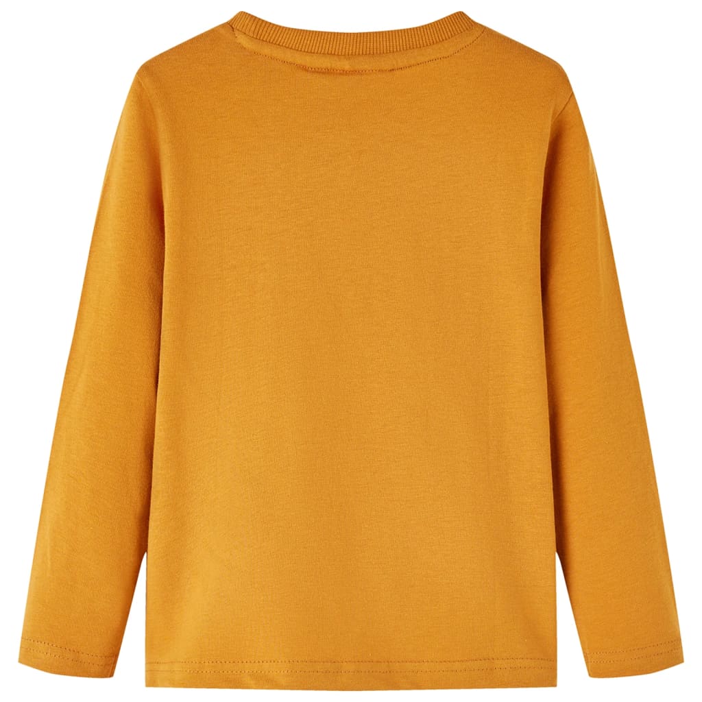 Vidaxl Children's Shirt à manches longues 116 Donkerokerkligent