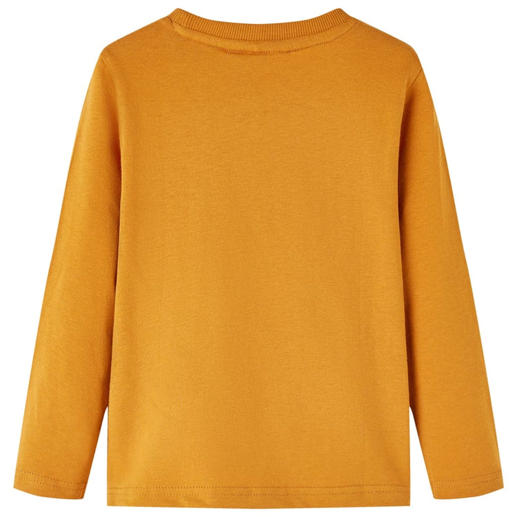 Vidaxl Children's Shirt à manches longues 116 Donkerokerkligent