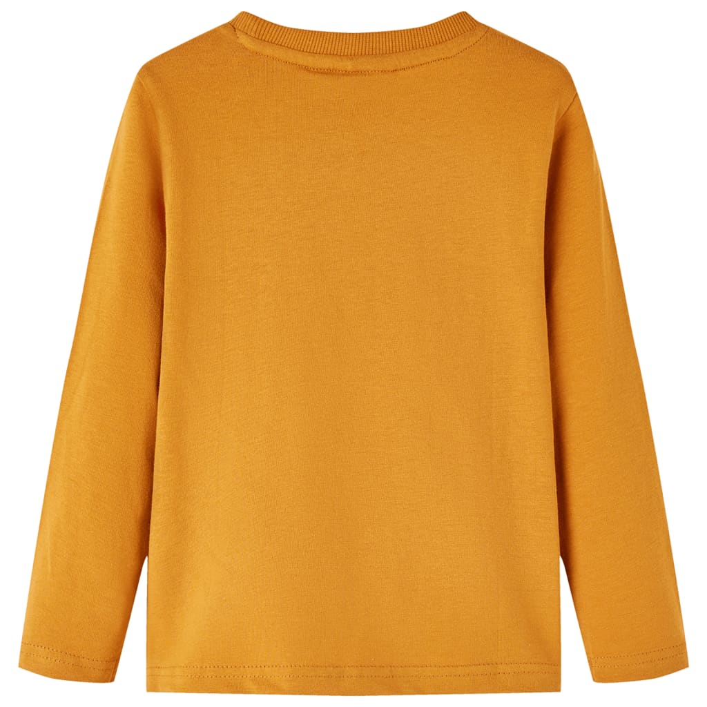 Vidaxl Children's Shirt à manches longues 128 Donkerokerkligent