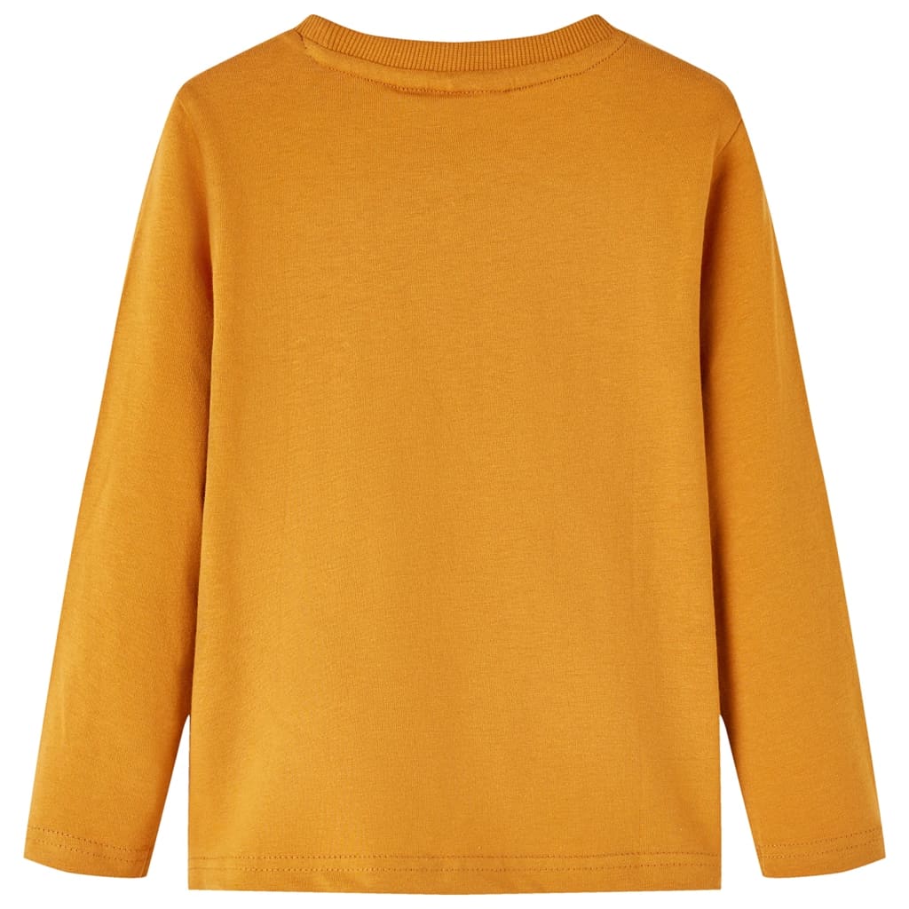 Vidaxl Children's Shirt à manches longues 140 Donkerokerkligent