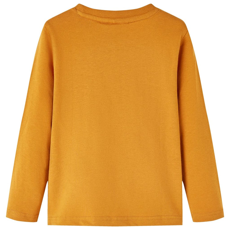 Vidaxl Children's Shirt à manches longues 140 Donkerokerkligent