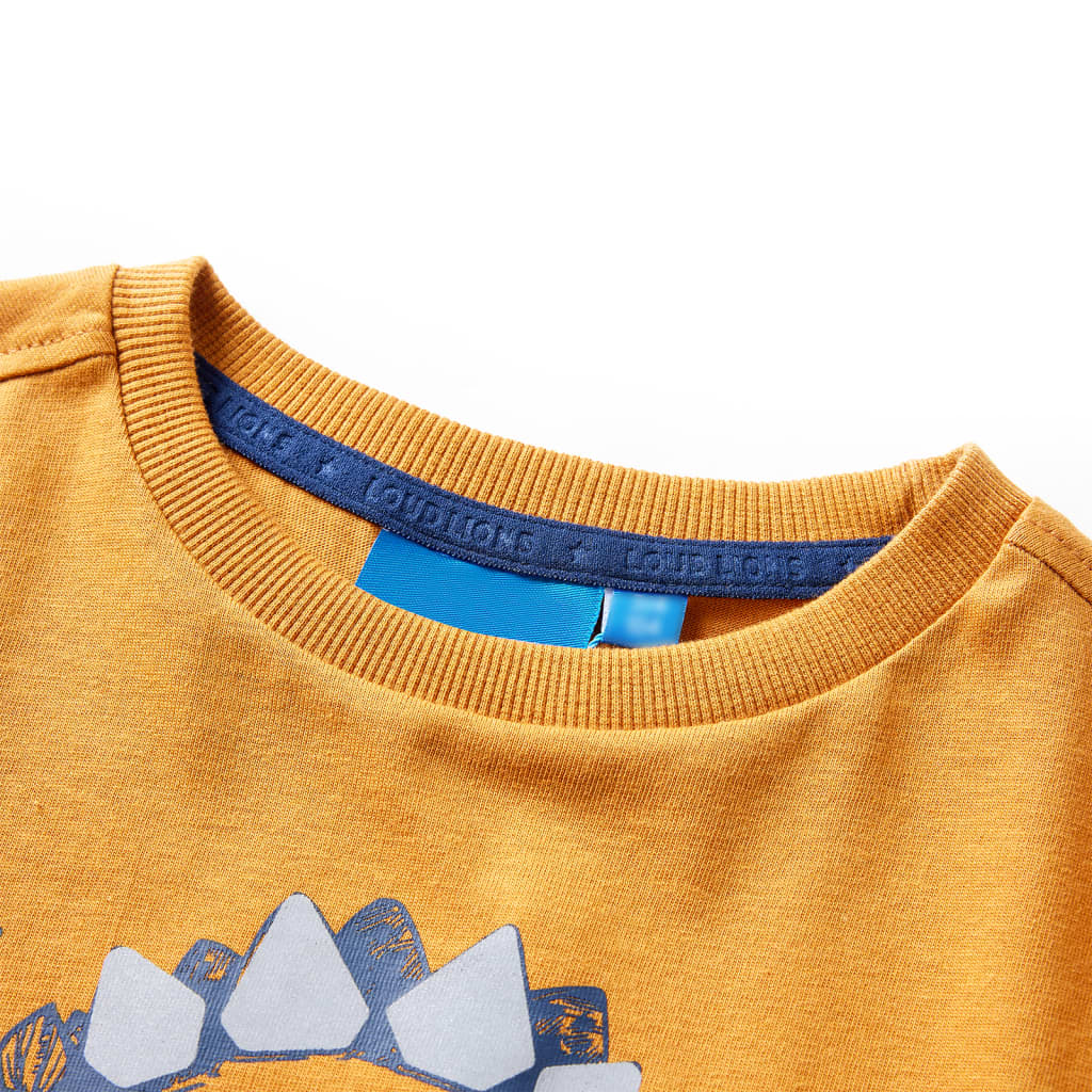 Vidaxl Children's Shirt à manches longues 140 Donkerokerkligent
