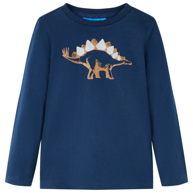 Vidaxl Child's Shirt à manches longues 92 bleu marine