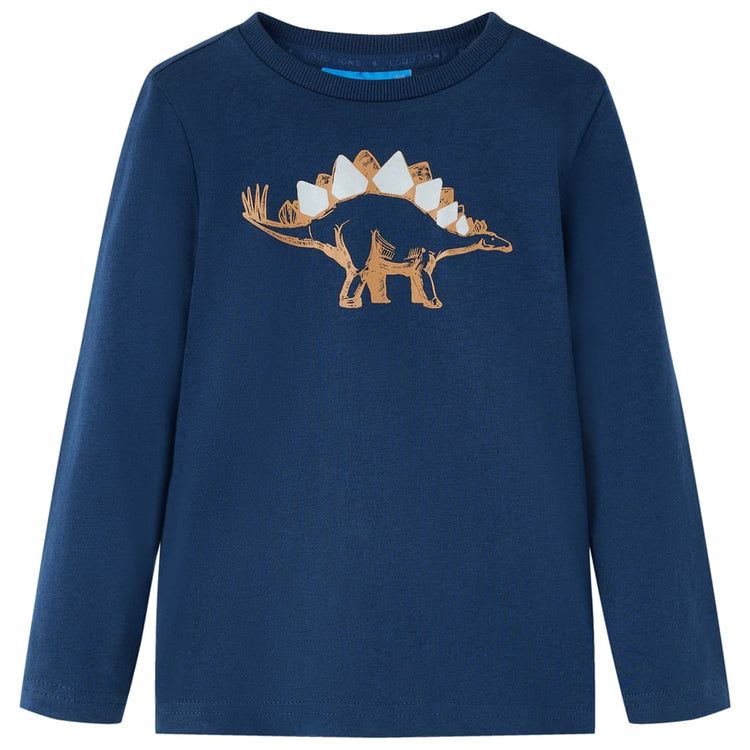Vidaxl Child's Shirt à manches longues 104 bleu marine