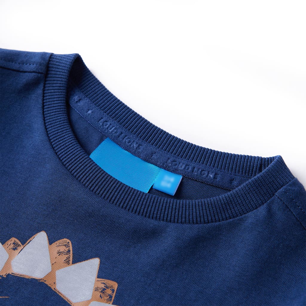 Vidaxl Child's Shirt à manches longues 128 bleu marine