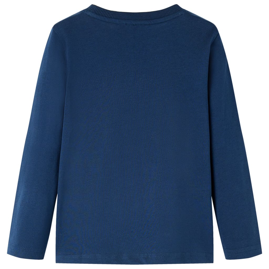 Vidaxl Child's Shirt à manches longues 140 bleu marine
