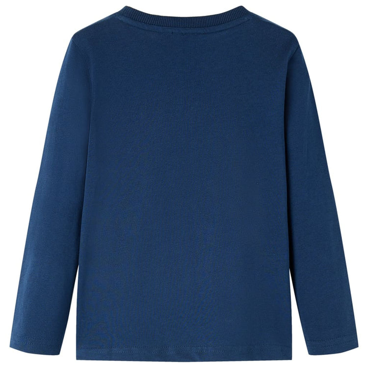 Vidaxl Child's Shirt à manches longues 140 bleu marine