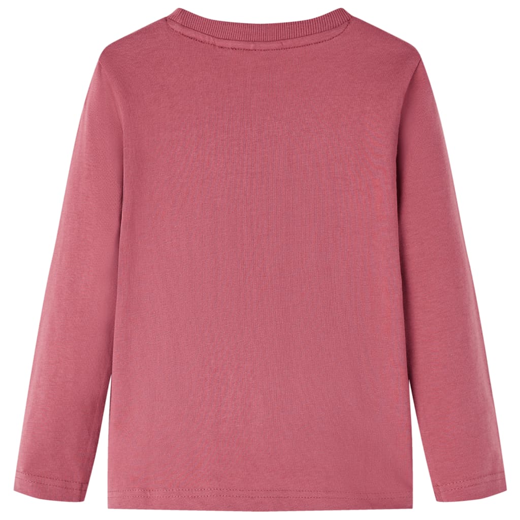 Vidaxl Child's Shirt à manches longues 92 rouge foncé