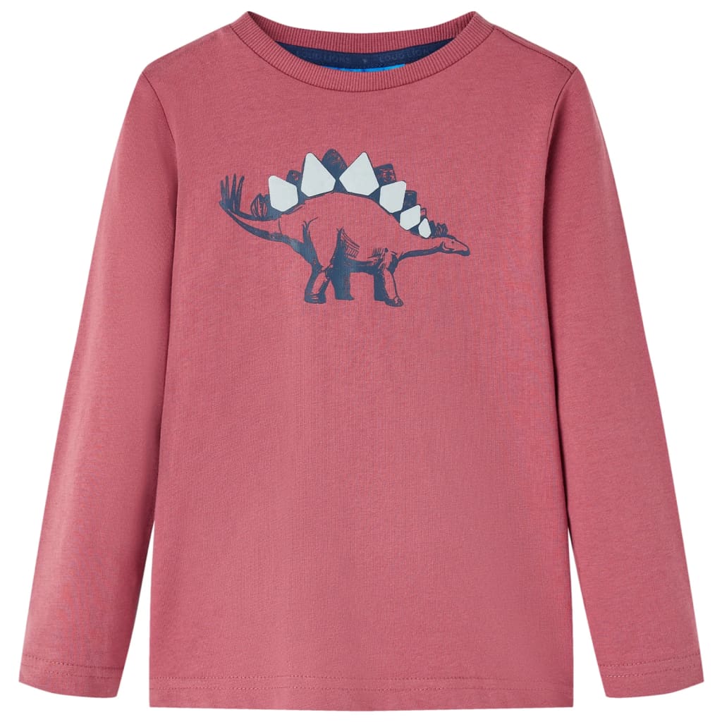 Vidaxl Child's Shirt à manches longues 128 rouge foncé