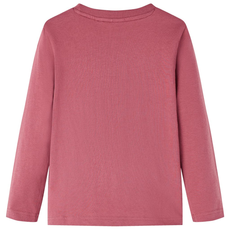 Vidaxl Child's Shirt à manches longues 140 rouge foncé