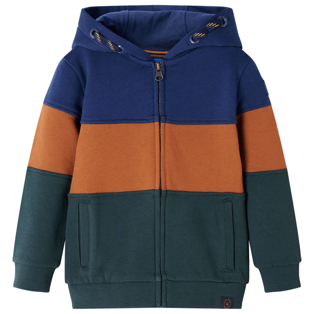 Vidaxl gilet pour enfants avec capuche et rits 116